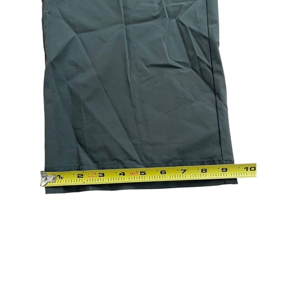 Princess Polly Elastic‎ Waist Olive Green Trouser Nylon Pants Size 6 - Picture 7 of 8